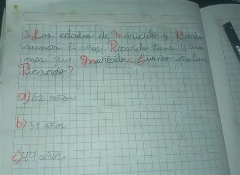 Las Edades De Maricielo Y Ricardo Suman A Os Ricardo Tiene A Os