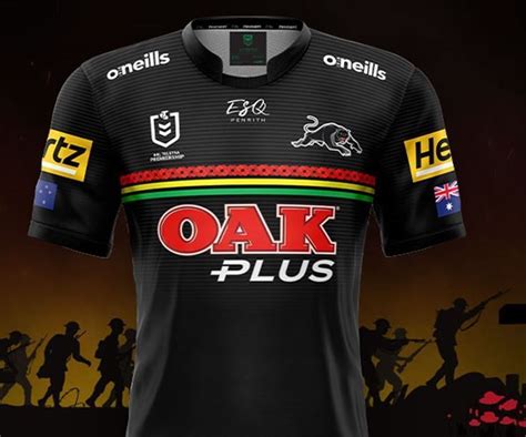 Penrith Panthers Nrl 2021 Oneills Anzac Jersey Sizes S 7xl