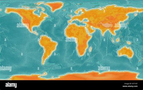 Welt Karte Illustration Stockfotografie Alamy