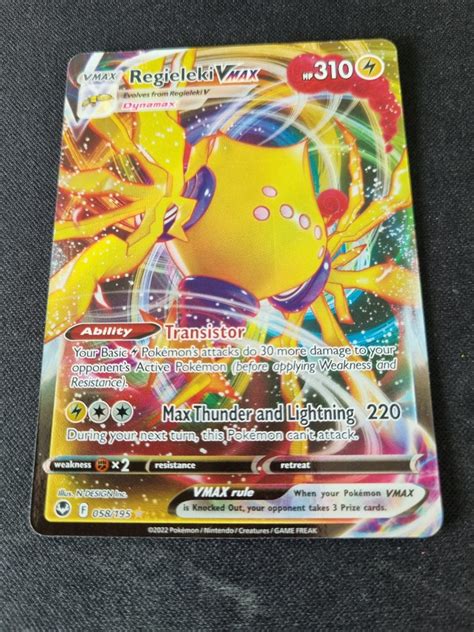 Pokemon Tcg Regieleki Vmax Hobbies Toys Toys Games On Carousell