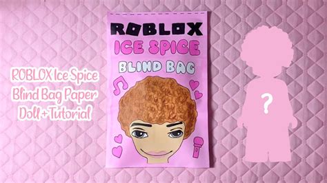 🧊paper Diy🧊 Roblox Doll Ice Spice Blind Bag Tutorial Asmr Applefrog Youtube