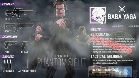 Operation Phantom Sight Goes John Wick Mode Rainbow Six Siege Youtube