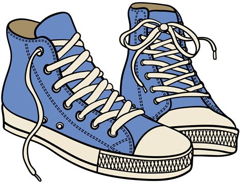 Blue High Sneakers Png Clipart Best Web Clipart Shoes Clipart