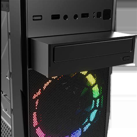 Gabinete Gamer Kwg Vela M Mid Tower Rgb Black Sem Fonte