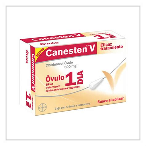 Canesten V Ovulo 1 Día Infecciones Vaginales 500mg Zedel Distribuidora