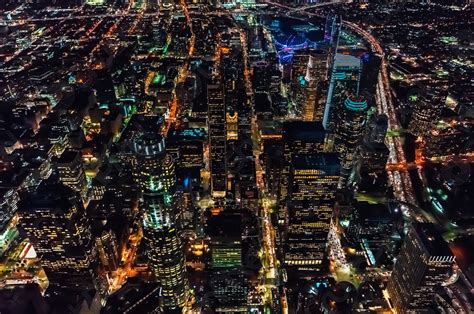 Aerial View Of Downtown Los Angeles Stock Photo Crushpixel