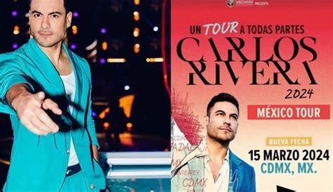 Carlos Rivera Anuncia Nueva Fecha Para Un Gran Concierto En El