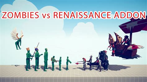 Zombies Team Vs Renaissance Addon Team Totally Accurate Battle