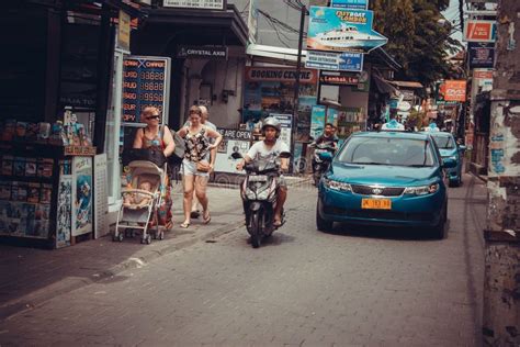 Taxi And Bikers Kuta Editorial Photo Image Of Commercial 70444166