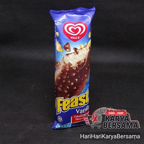 jual es krim ice cream walls walls feast vanilla ml shopee indonesia