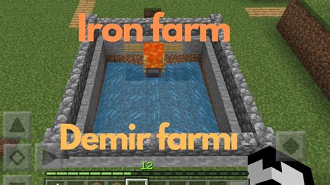 Ive made an Iron farm Demir farmı yaptım Minecraft YouTube