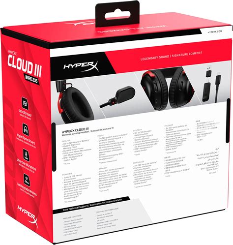 HyperX Cloud III Wireless Gaming Headset for PC, PS5, PS4, and Nintendo ...