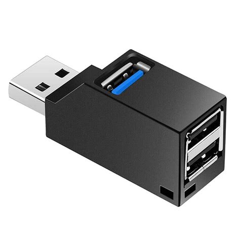 USB 3 0 Hub Splitter 1x3 1x USB 3 0 2x USB 2 0 Black