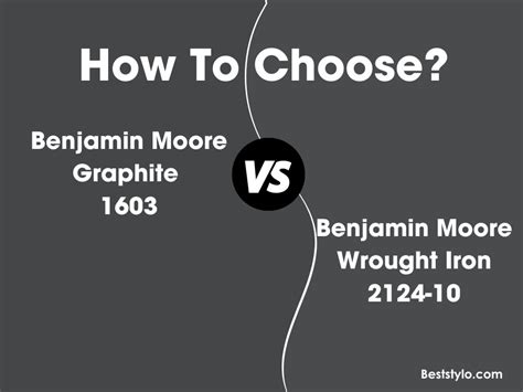 Benjamin Moore Graphite Vs Wrought Iron Whats The Difference