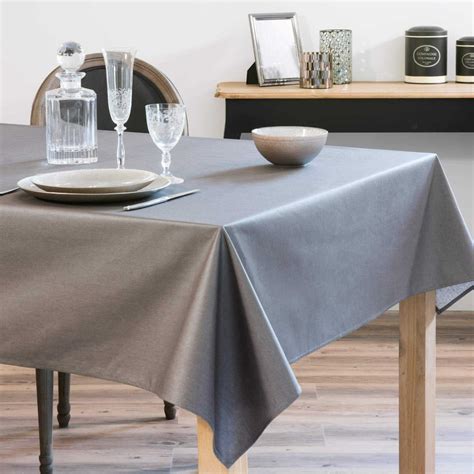 Nappe Enduite Gris Anthracite 140 X 250 Cm Mirage Maisons Du Monde