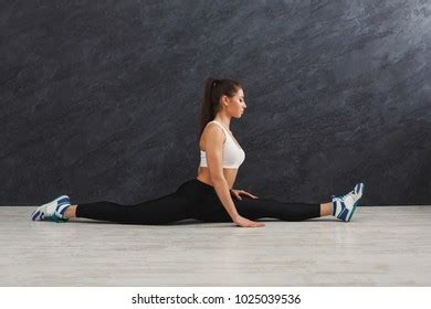 Fitness Woman Stretching Training Doing Splits Stock Photo Edit Now