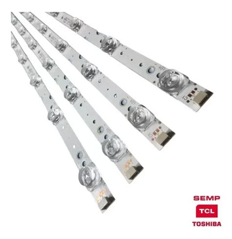 Kit Completo De Barras Led Tcl 50p65us 50p65 50p8m Nf Novo