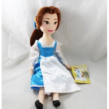 Beautiful Disney Store Plush Doll Beauty And The Beast Blue Dress