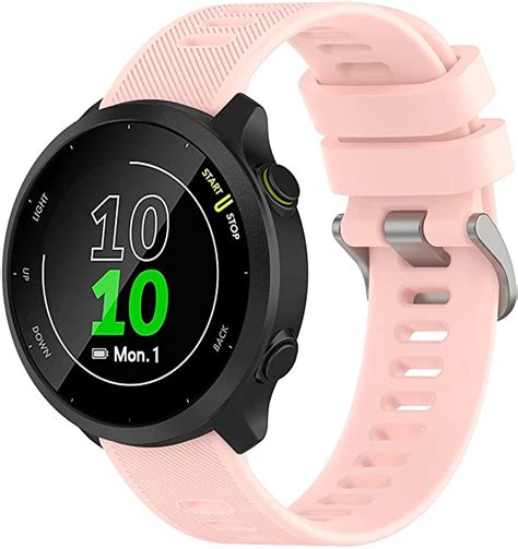 Light Pink Garmin Forerunner 55 Strap Fitstrapsuk