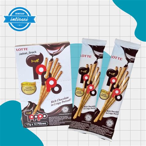 Jual Lotte Toppo Chocolate Biscuit Stick Pretzel Gr Pack Shopee