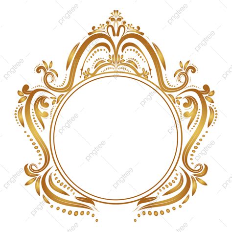 Vintage Ornate Frame Vector Art PNG Gold Vintage Ornate With Luxury