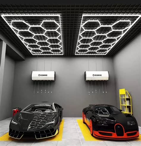 Hexagon Lighting Led Grids Hex Garage