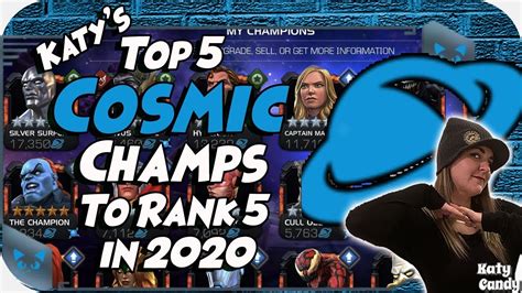 Mcoc Top 5 Cosmic Champions To Rank Up In 2020 Marvel Contest Of Champions Youtube