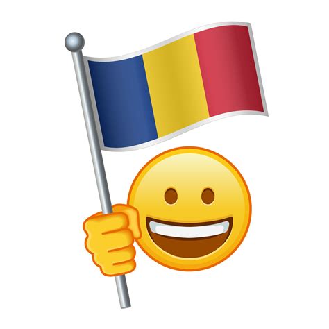 Emoji With Romania Flag Large Size Of Yellow Emoji Smile 42151259