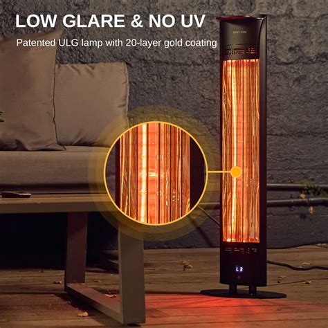 Outdoor Patio Heater East Oak W Portable Outdoor Indoor Electric