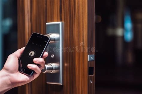 Locking Smartlock On The Entrance Door Using A Smart Phone Remotely