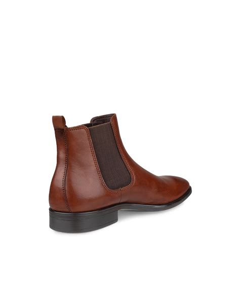 Ecco Mens Citytray Tall Chelsea Boots Brown