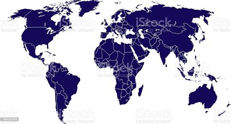 World Map Stock Photo Download Image Now Africa Satellite View