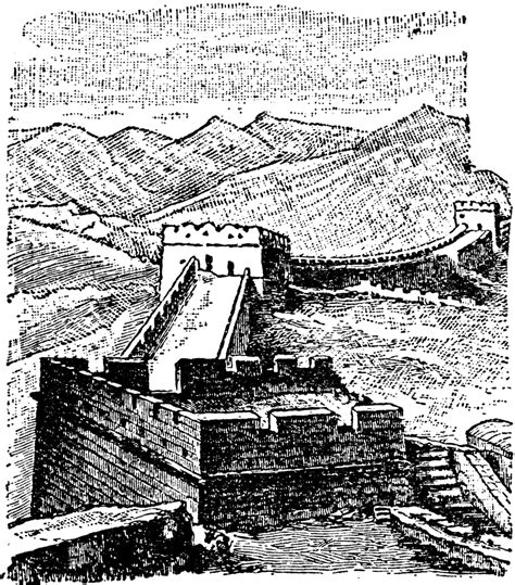 Great Wall Of China - Drawing Skill