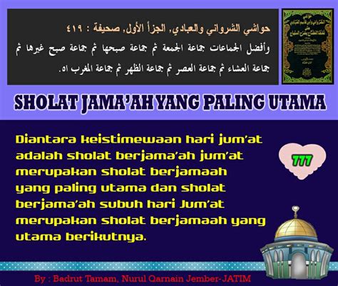 Sholat Jama'ah Yang Paling Utama - MWCNU Tarumajaya