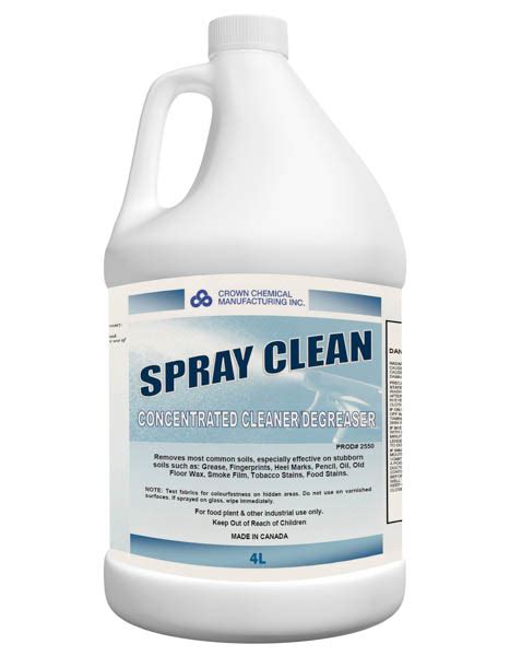 Spray Clean Crown Chemical Manufacturing Inc