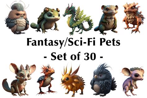 Fantasyscience Fiction Pets Graphic By Alavays · Creative Fabrica