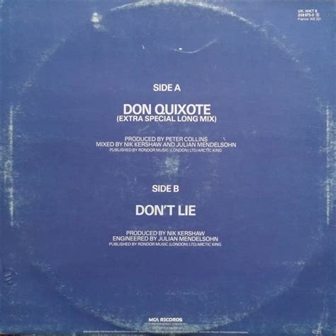 Nik Kershaw Don Quixote 12″ Maxi Akerrecords Nl