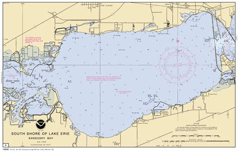 SOUTH SHORE OF LAKE ERIE SANDUSKY BAY 6 nautical chart - ΝΟΑΑ Charts - maps