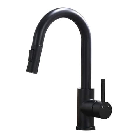 Single Handle Pull Down Sprayer Kitchen Faucet Single Hole Kitchen