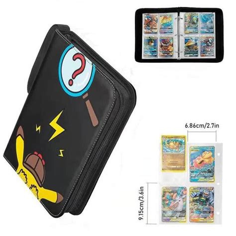 Cahier Range Classeur Carte 400 Cartes Classeur Carte Pokemon Cartes