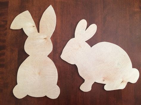 Bunny Wood Cutoutdiywood Blank Easter4 HFFA Etsy Easter Crafts Diy