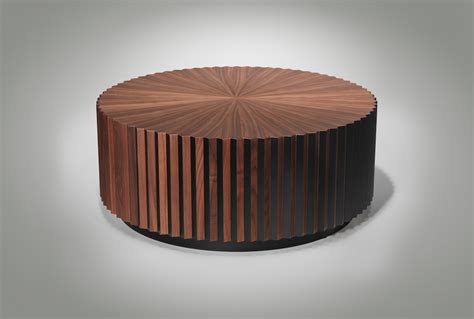 Betty Coastal Beach Glass Top Slatted Teak Wood Round Round Coffee