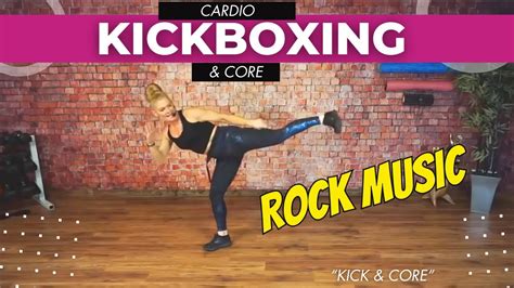 Cardio Kickboxing & Abs Workout TO ROCK MUSIC - 38 MIN - YouTube