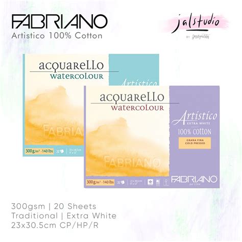 Jual Fabriano Artistico Traditional Extra White Watercolor Block Paper