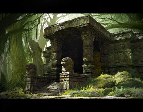 Jungle temple entrance by RaVirr17 on DeviantArt