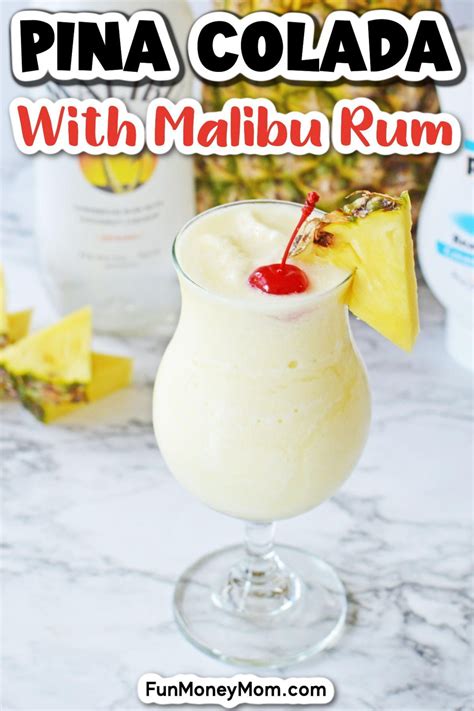 Malibu Pina Colada Recipe | Rum drinks recipes, Pina colada recipe, Rum ...