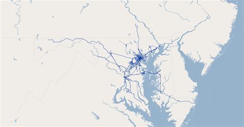 Baltimore Metro Public Transit Routes | Koordinates