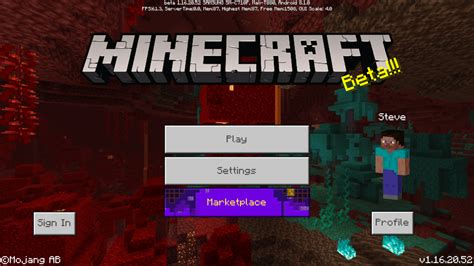 Bedrock Edition beta 1.16.20.52 – Official Minecraft Wiki