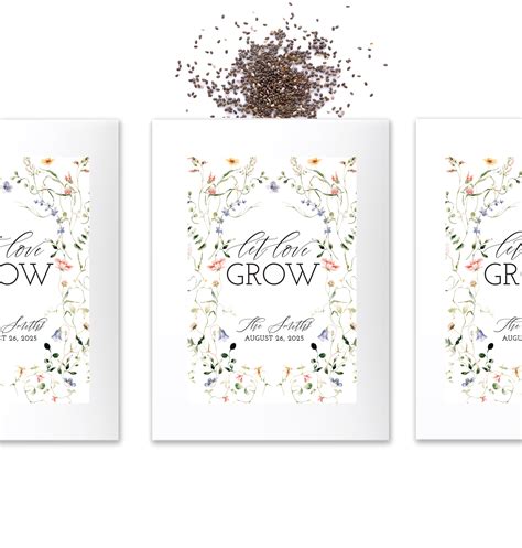 Wedding Seed Packets | Let Love Grow – Modern Favors