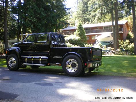 Custom 98 Ford F800 Pu Rv Hauler Custom Trucks Trucks Big Trucks